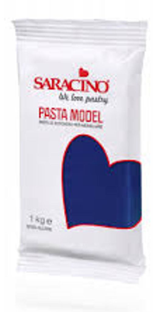 Pâte à sucre bleu marine, marque Saracino, 1 kg Image du produit 