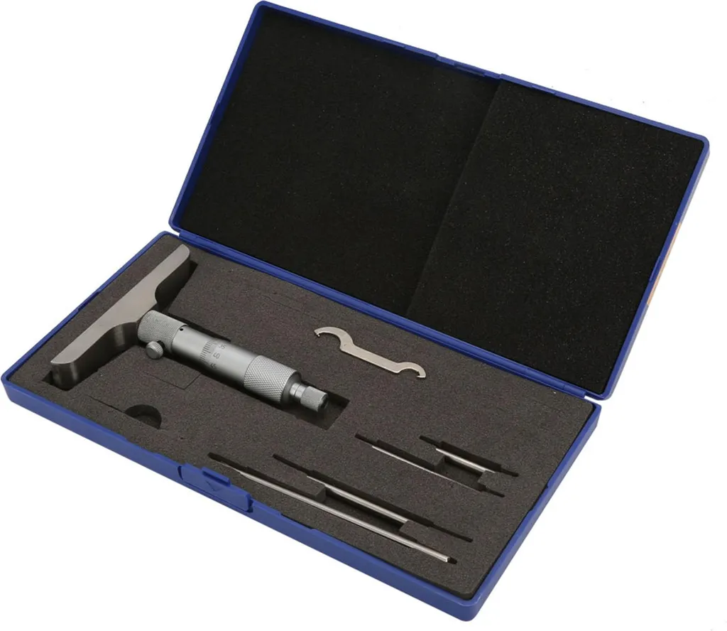 Micromètre de profondeur 4 pouces haute précision à base circulaire - 6