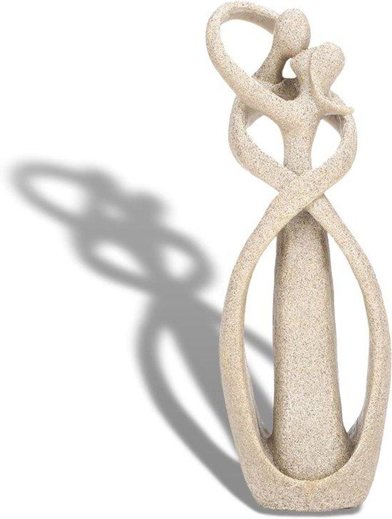 Handgefertigte Zandsteinskulptur Liebespaar Woonaccessoire 23 x 8 x 6 cm