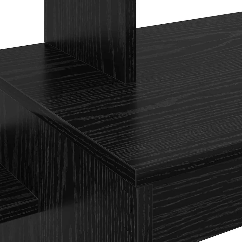 Scrivania Rovere Nero 100x40x90 cm | Mobile Ufficio Salvaspazio Design - 8