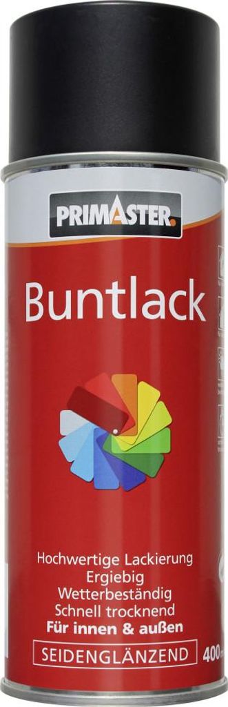 Primaster Lackspray 400 ml verkehrsschwarz seidenglänzend