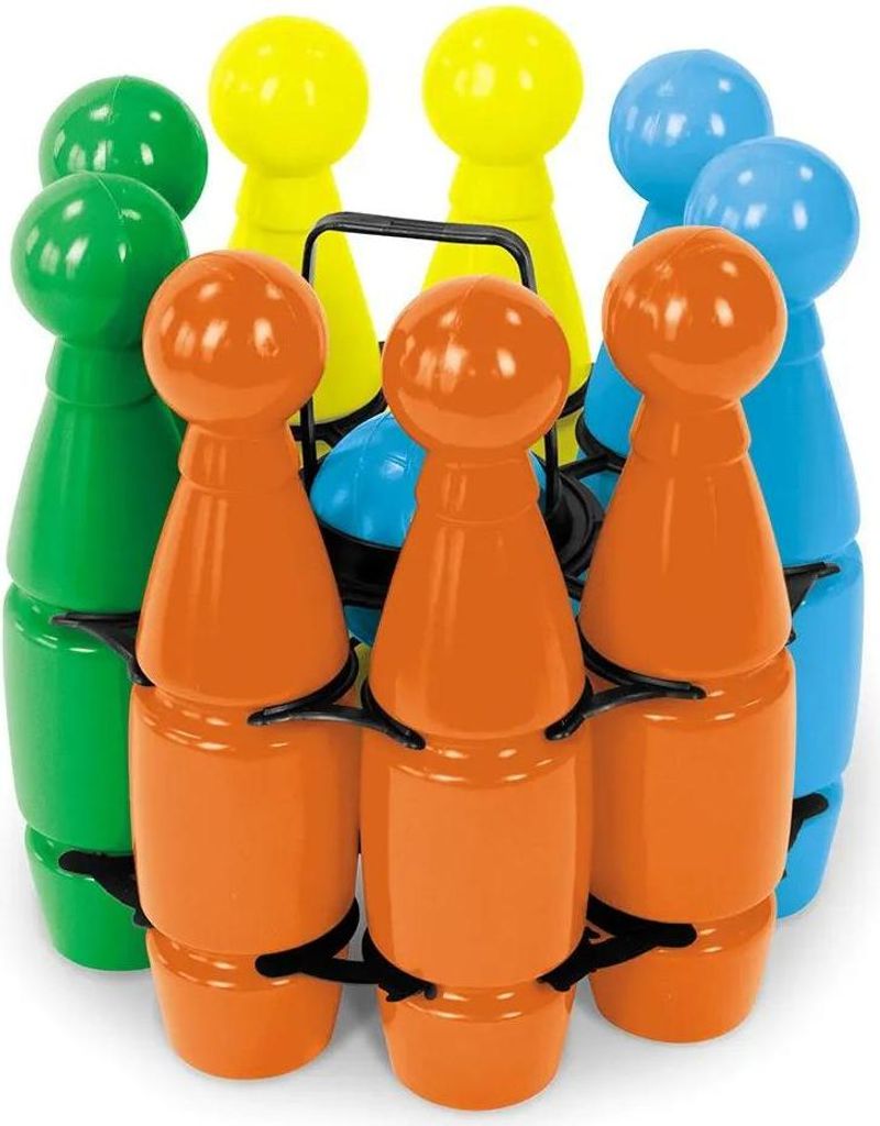 Mondo 9er Kegel-set + 2 Kugeln Orange Orange One Size