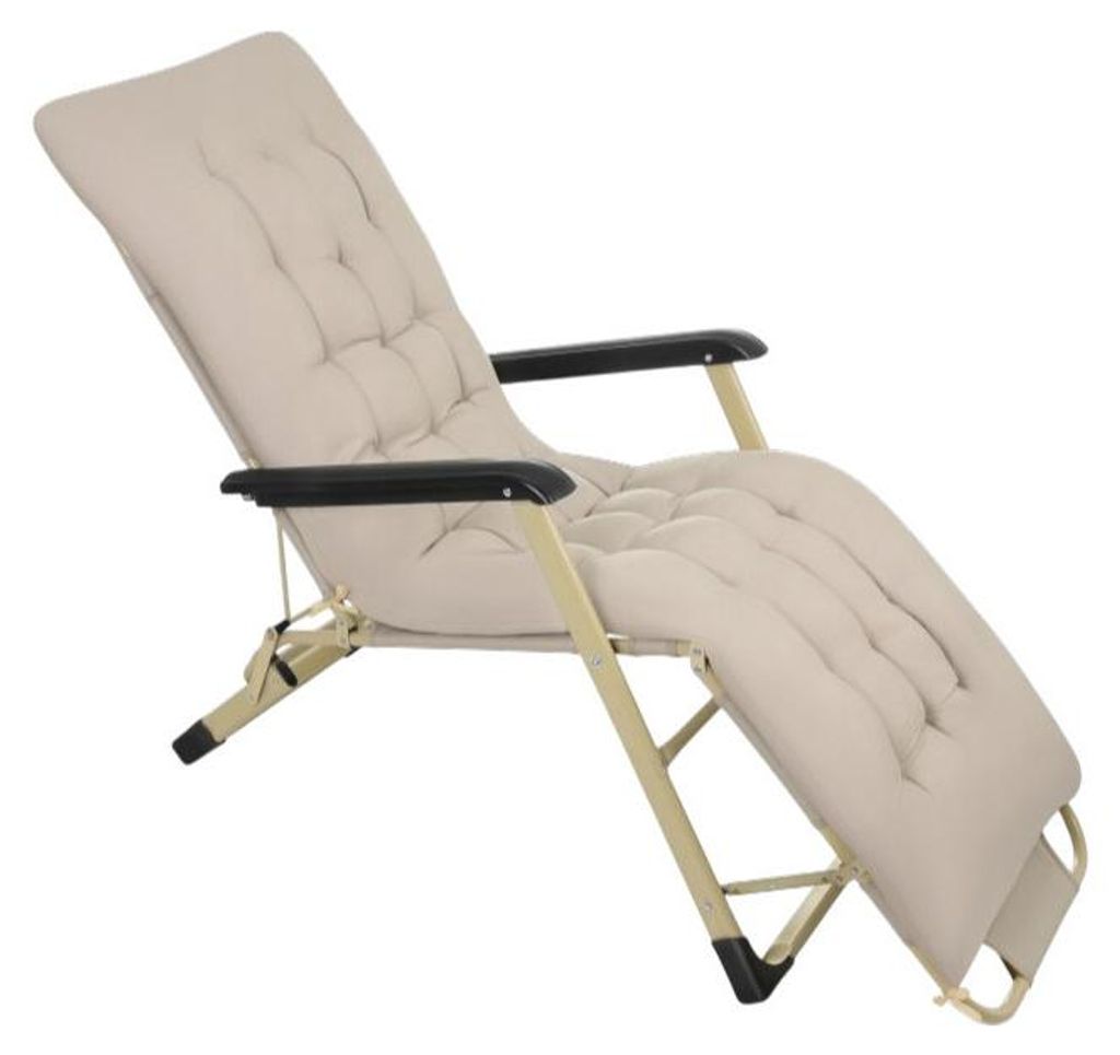 Trizand 27553 : Transat de jardin pliable avec coussin, Image du produit 