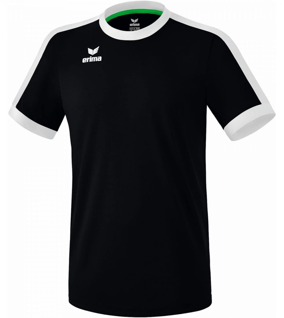Erima Retro Star Jersey s krátkym rukávom - čierna / biela Obrázok produktu 