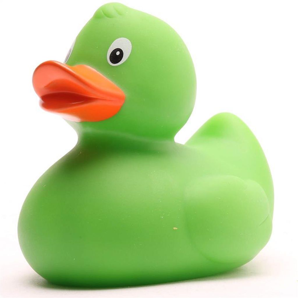 Badeente Janet grün Vinyl 7,5 cm Produktbild 