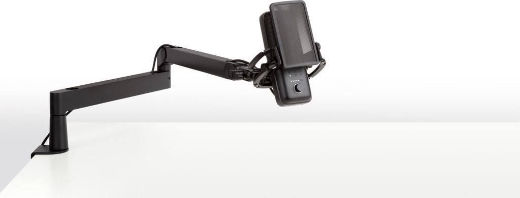 Elgato Wave Mic Arm LP, Rundfunkmikrofonstnder, Schreibtisch-Montagebasis, Schwarz, Metall, 1,69 kg, 2,15 kg
