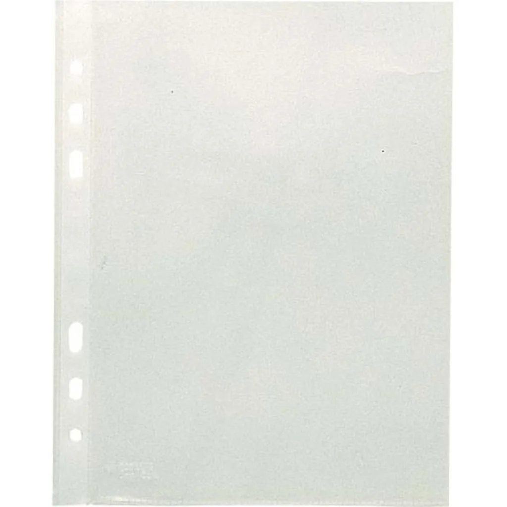 Confezione 100 Buste A5 Esselte foratura universale - 65 micron trasparente