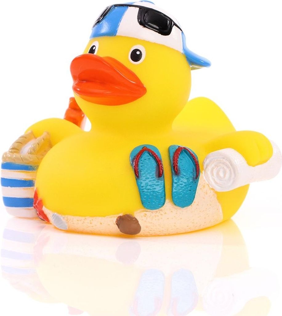 Strand – Quietscheente - Badeente - ca. 8 cm gross