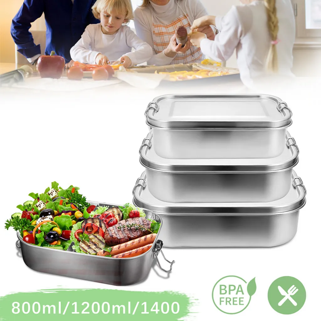 Contenitore Cibo Acciaio Fiqops - Robusto per Trekking e Campeggio