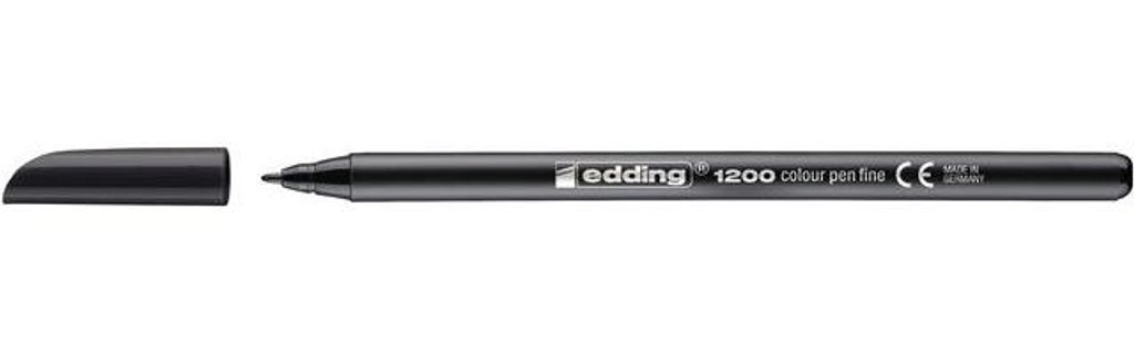 Edding - Fineliner 1200 001 fein schwarz | 10 Stück