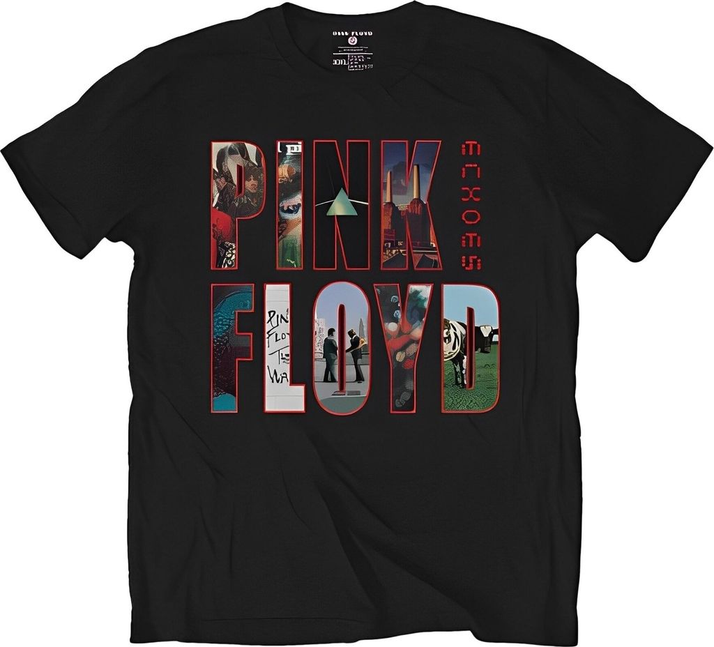 Pink Floyd Echoes Album Montage Black L T-Shirt