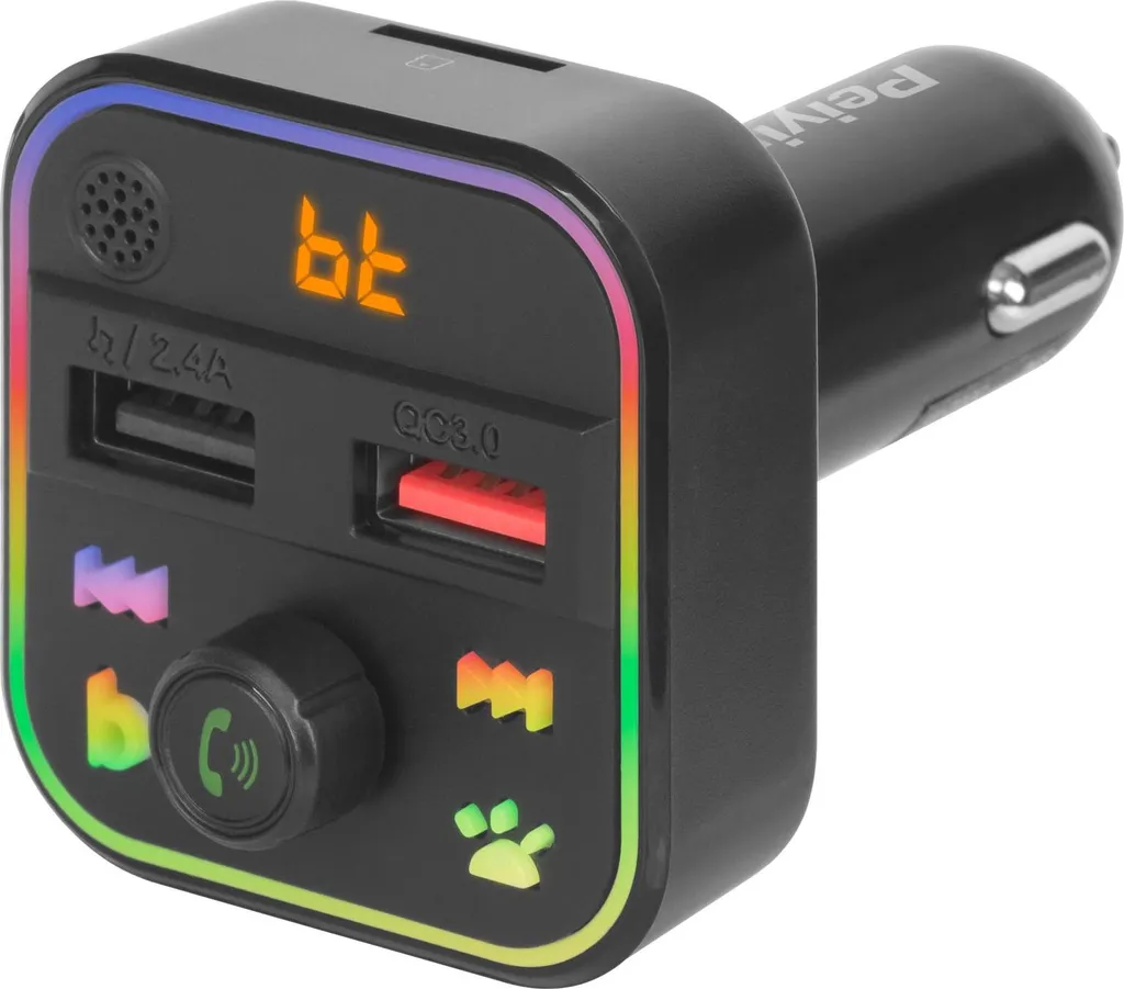 Adattatore Bluetooth 5.3 Auto Peiying: Vivavoce e Ricarica QC USB