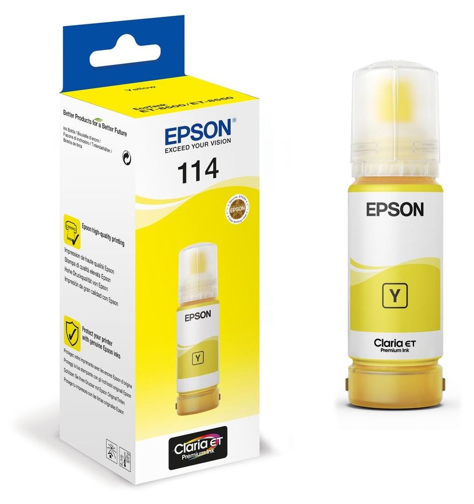 Epson C13T07B440 Epson EcoTank yellow T 114 70 ml           Image du produit 