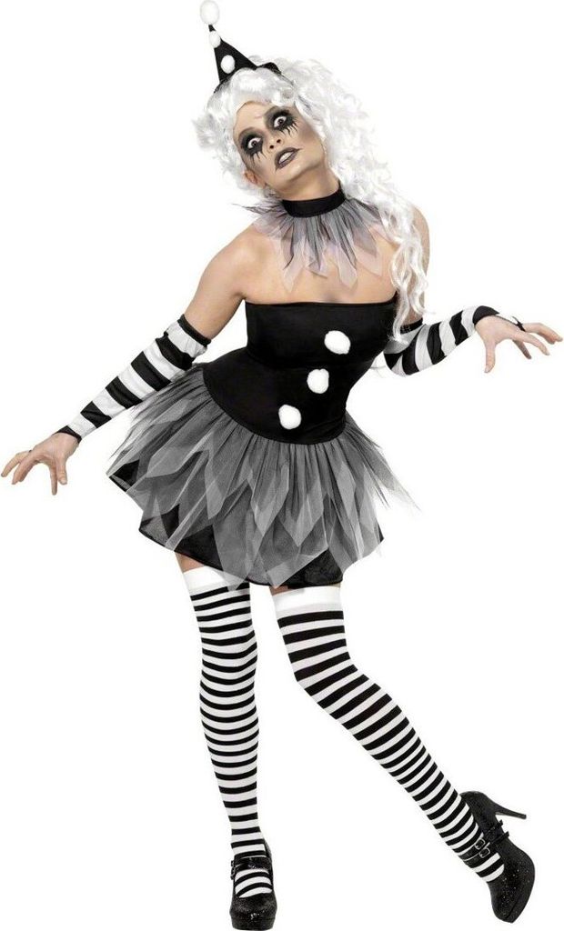 Clown Kostüme Damen Karneval Faschingskostüm Damen Größe: L