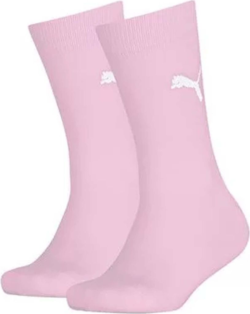 PUMA Kinder Socken, 2er Pack - Easy Rider Junior, Basic Socks, Logo, einfarbig Rosa 23-26
