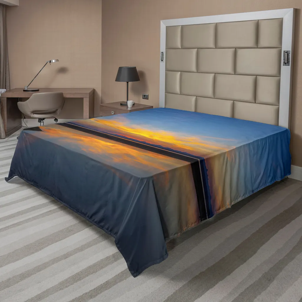 Drap plat décoration nature Yellowstone pour rafraîchir votre chambre