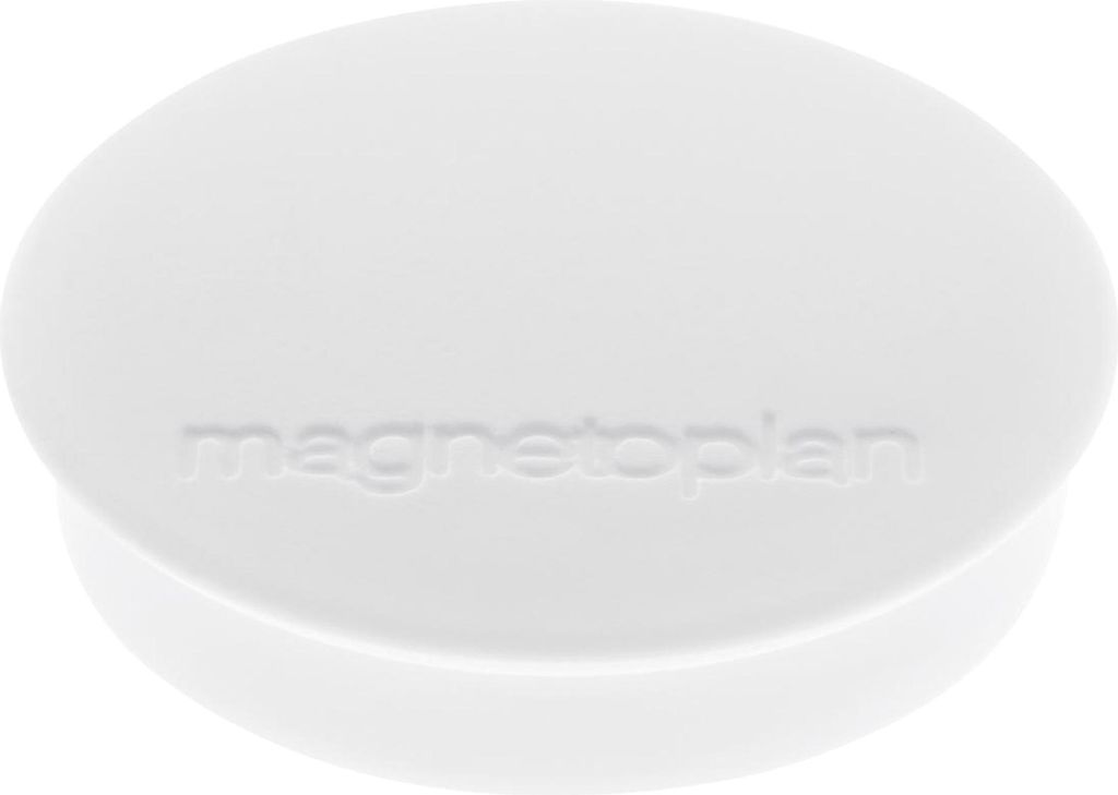 Magnet Discofix Standard 1664200 weiß 10 Stück Packung mit 45 Stück