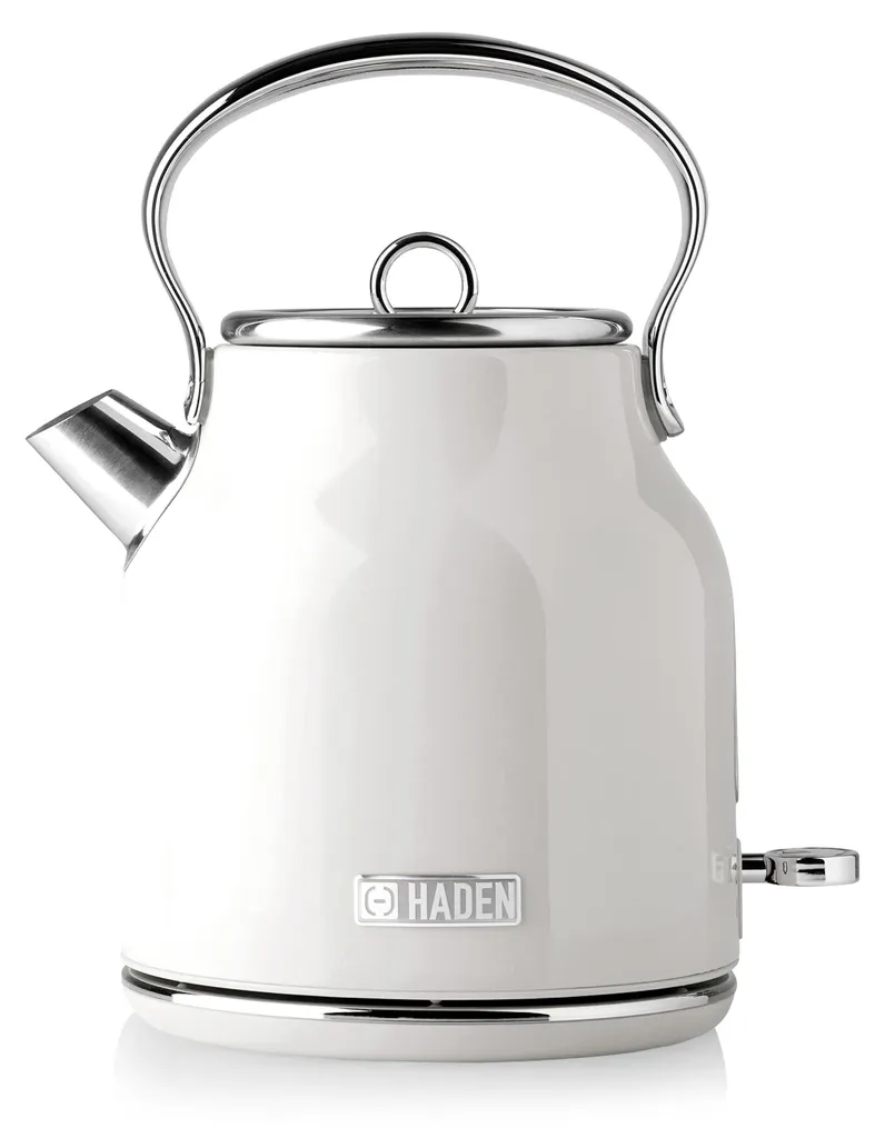 Bouilloire Rapide 3000W Haden Heritage Ivory - Grande Capacité de 1,7 L