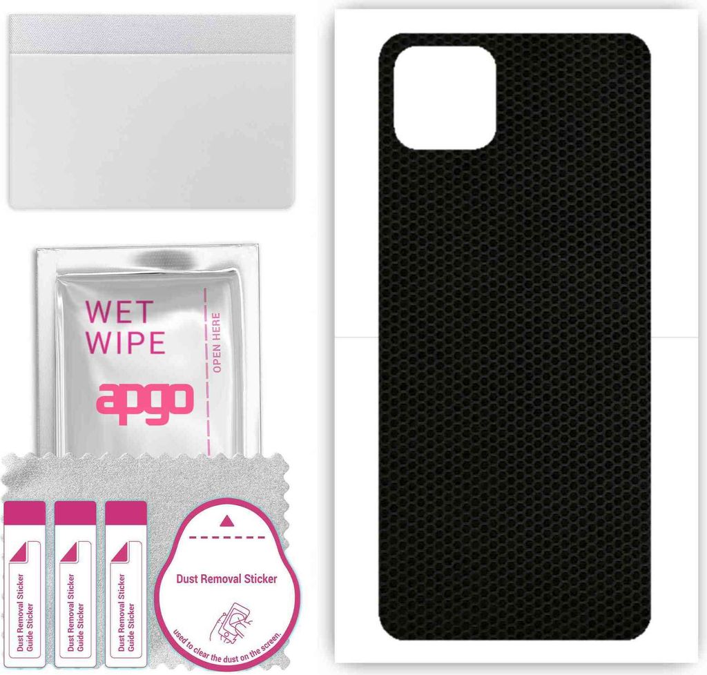 apgo Rückseite Schutzfolie, Skin, kompatibel mit Oppo A72, Hinten Displayschutzfolie aus Vinylfolie, kratzfest, einfache Montage - Matrix