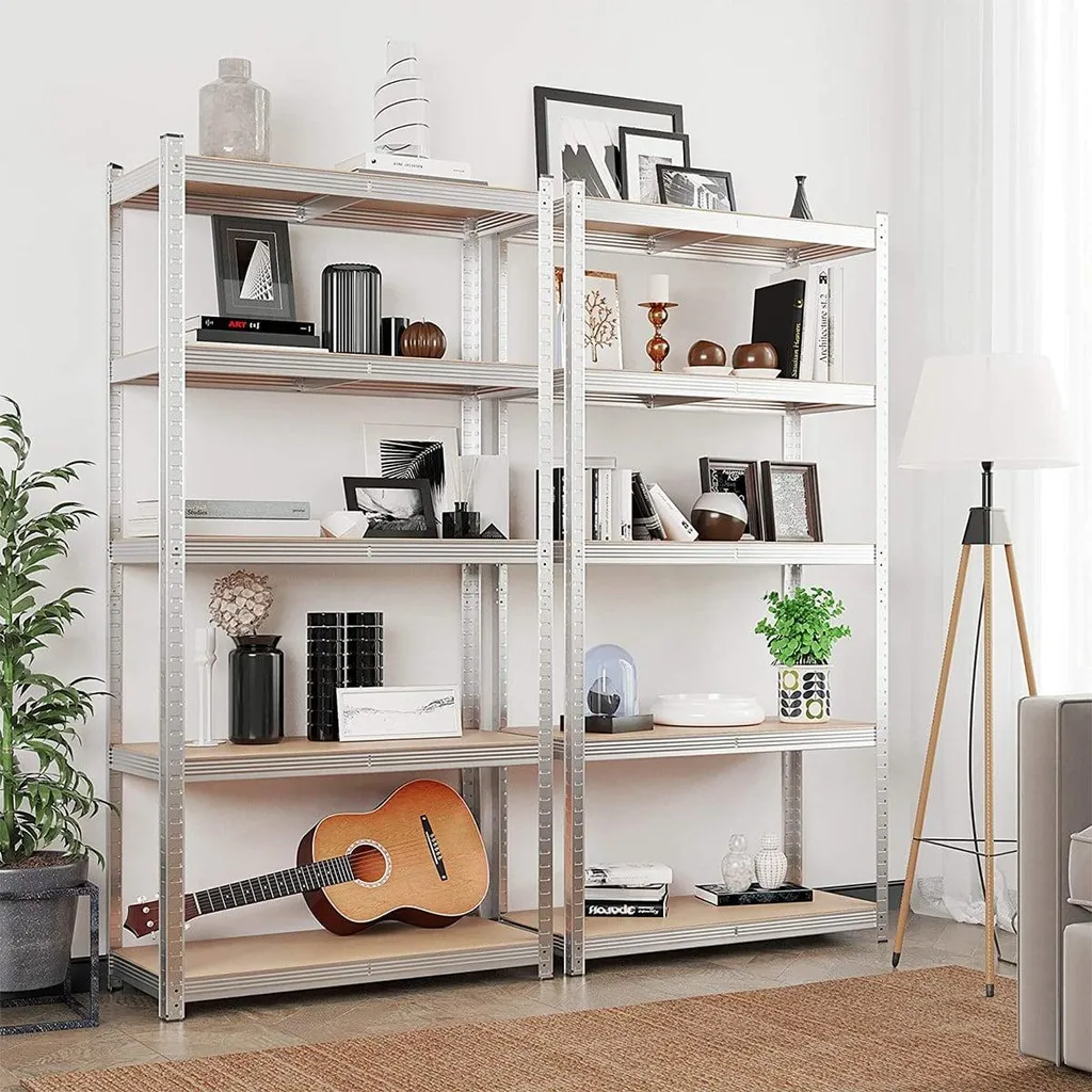 Étagère de garage métallique lot de 2 modules de rangement modulables - 9