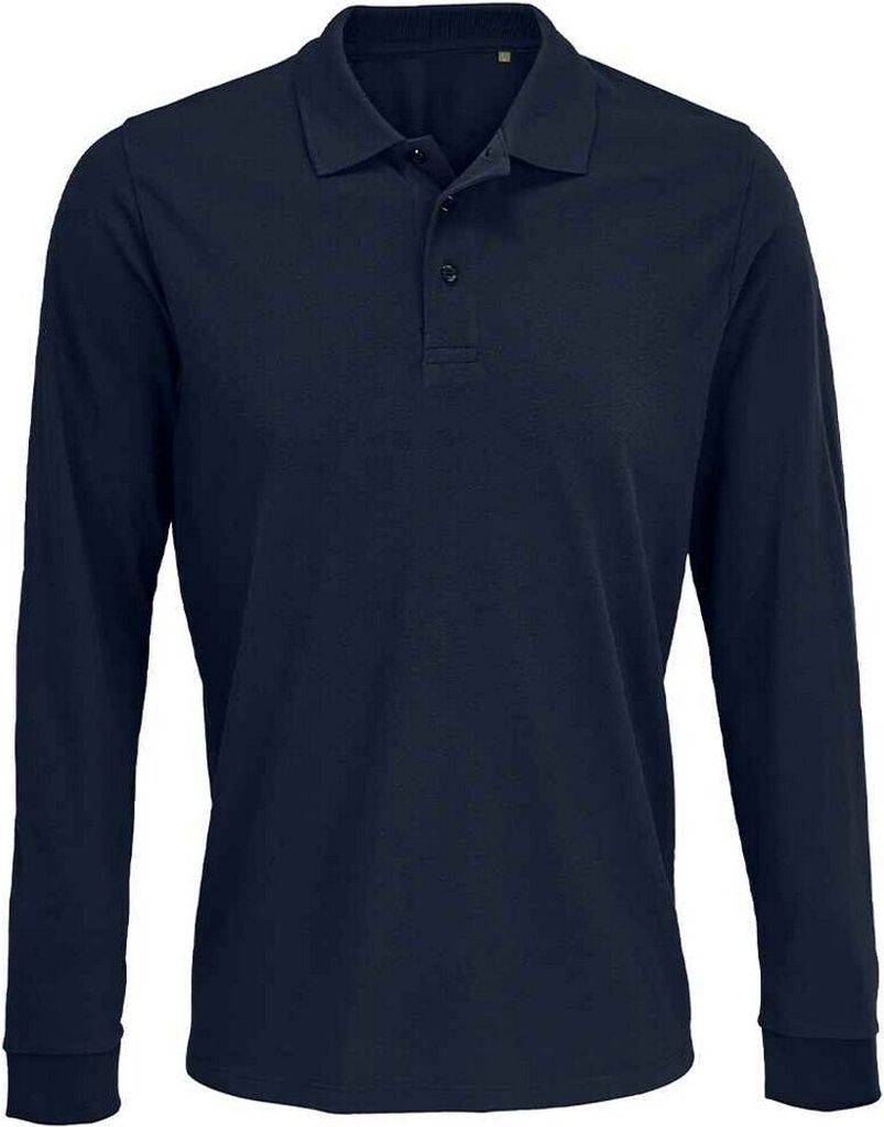 SOLS - "Prime" Poloshirt für Herren/Damen Uni Langärmlig PC5205 (M) (Dunkelblau)