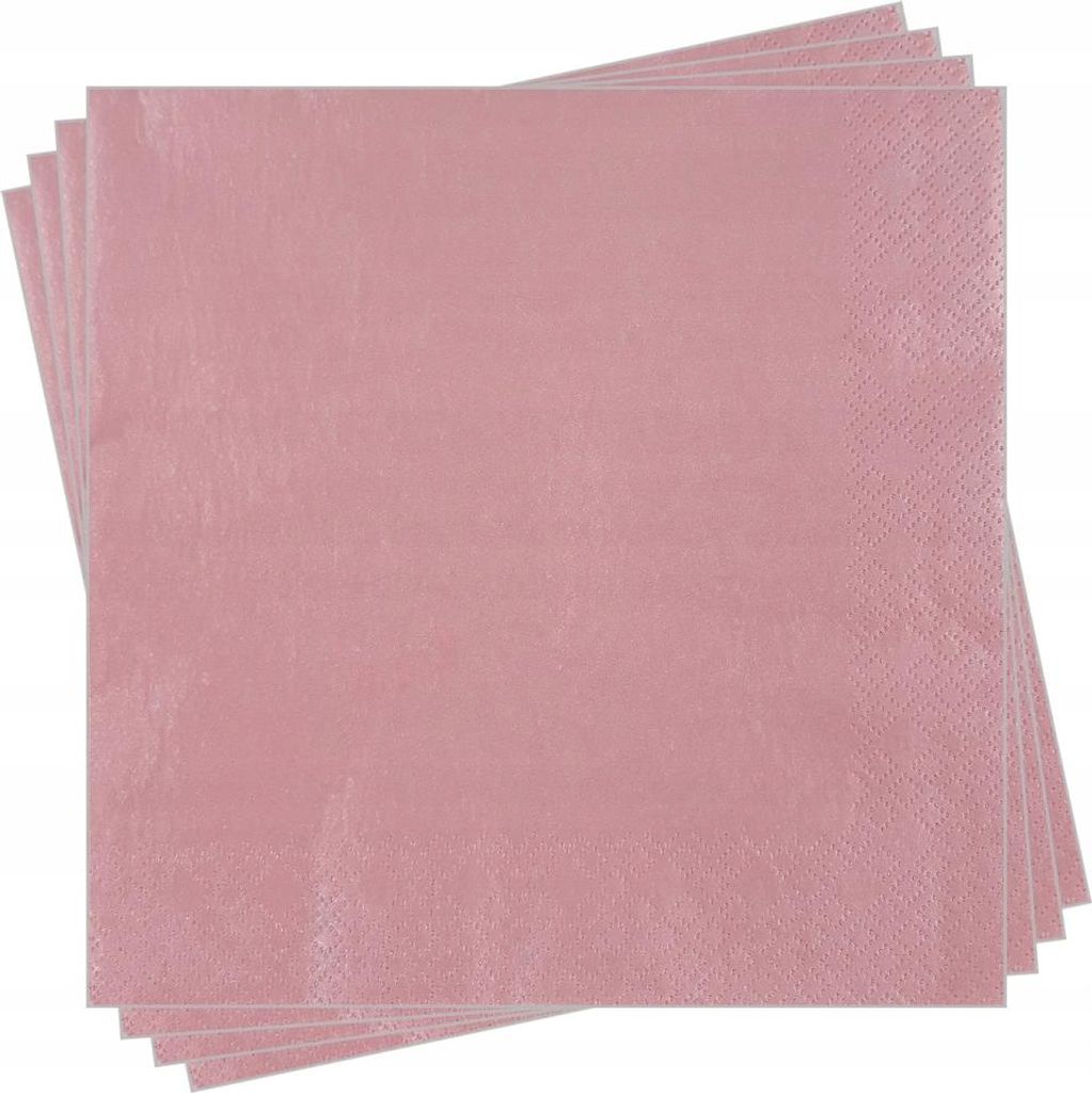 3-lagige Servietten 20 Stück Roségold