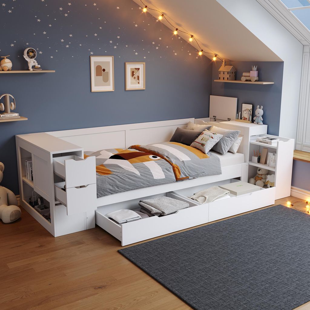 okwish Lit enfant 90x200 cm, canapé-lit multifonction avec Image du produit 