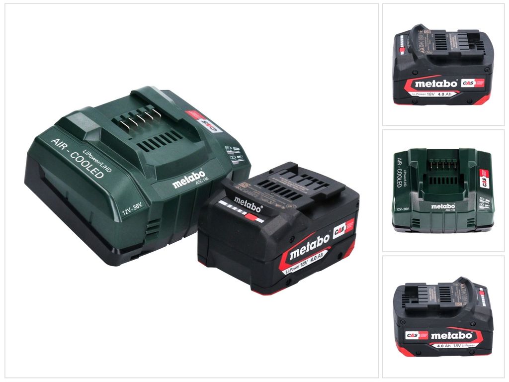Metabo Set de base : 1x Batterie Li-Power 4,0Ah 18V CAS Image du produit 