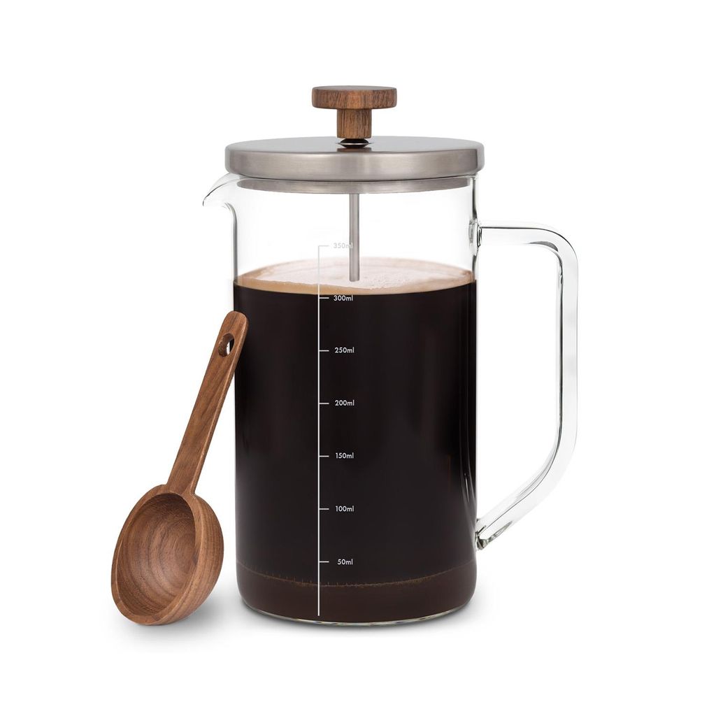 Kaffeebereiter Kaffeekanne Kaffeepresse Kaffee Kaffe Tee Kanne Glas Edelstahl 