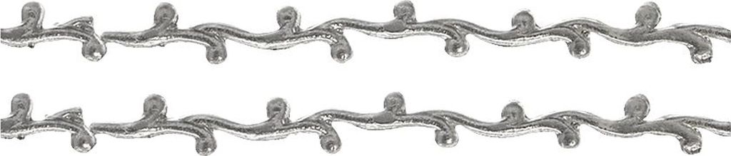 Wachsstreifen Borte 6mmx19cm VE=5x2 Stück silberfarben