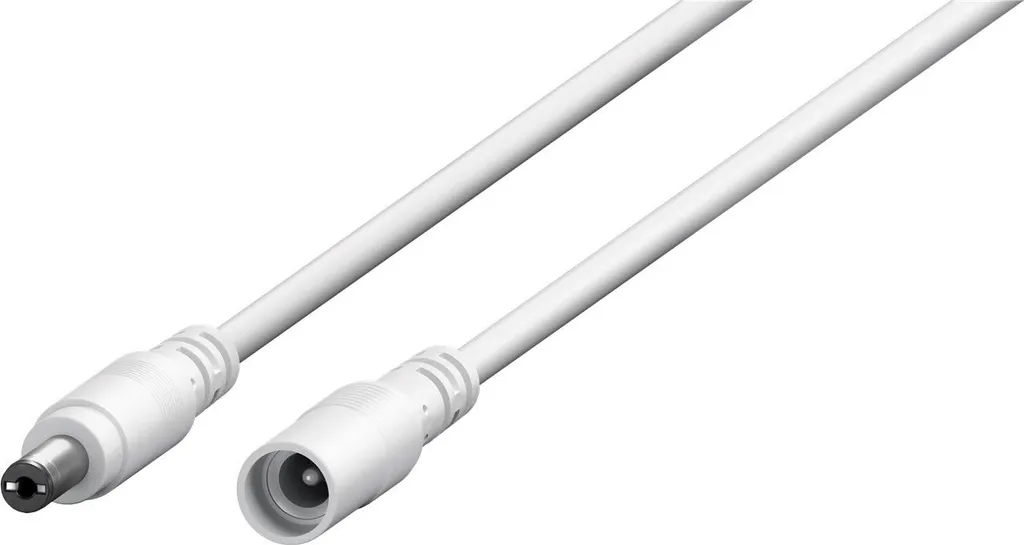 Rallonge Électrique DC 10m Blanche pour Alimentation Secteur 5,5x2,5mm