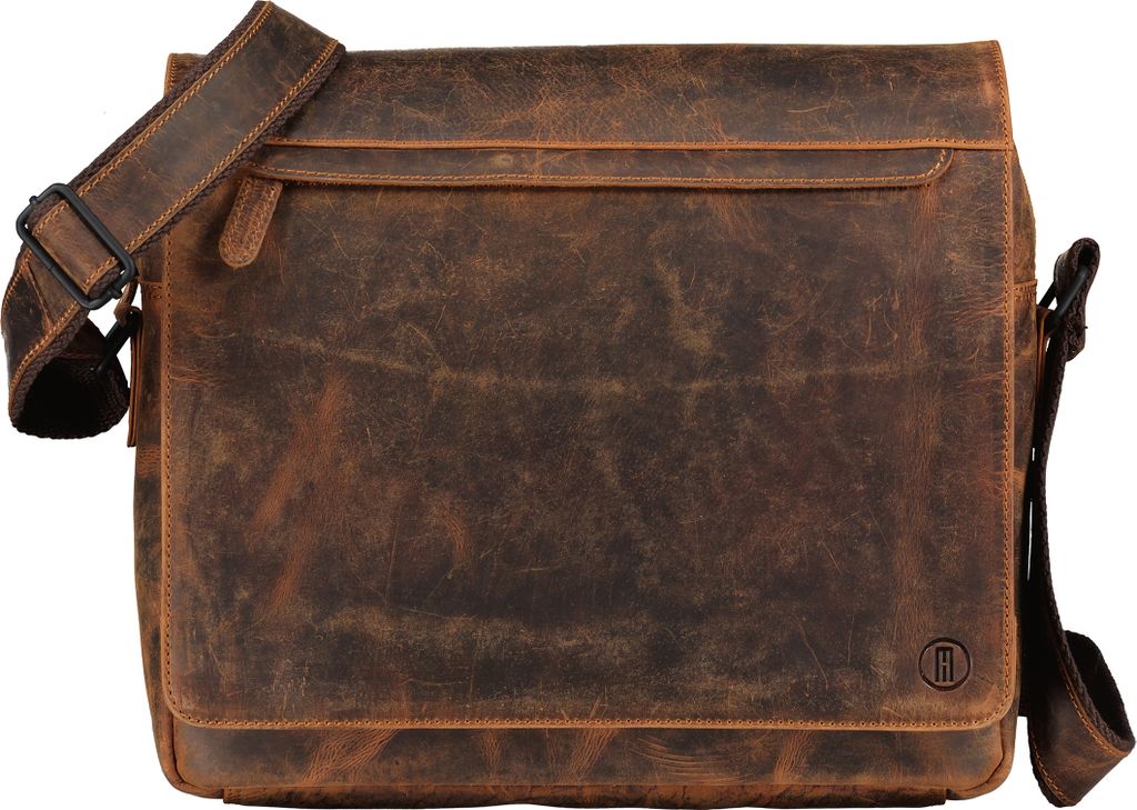 Hausfelder Manufaktur Kuriertasche Huntsville Habib Braun onesize