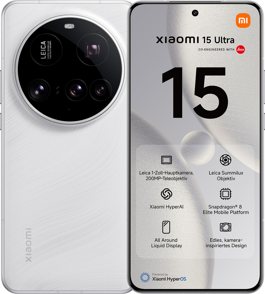 Xiaomi 15 Ultra 5G 16/512GB bianco Immagine del prodotto 