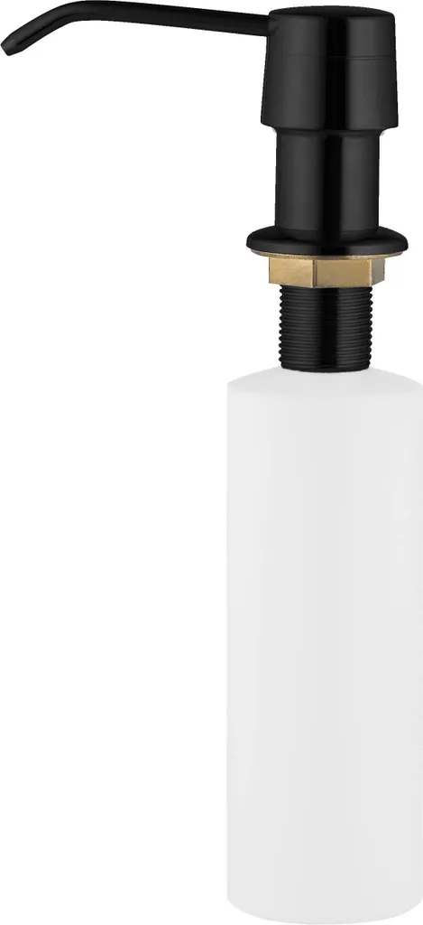Dosatore Sapone Cucina Nero - Design Robusto e Anti-Goccia