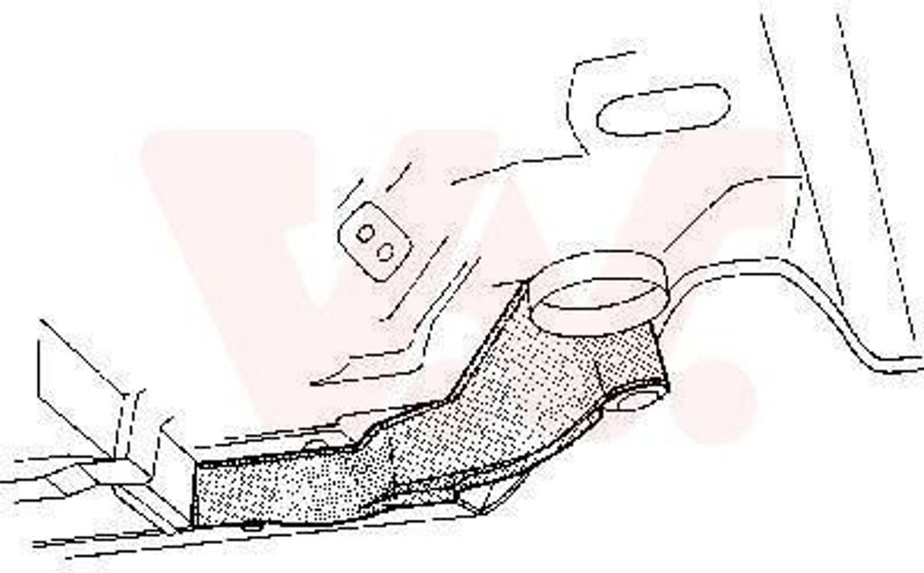 VAN WEZEL Längsträger 3010328 Hinten Rechts passend für MERCEDES-BENZ Stufenheck (W123)