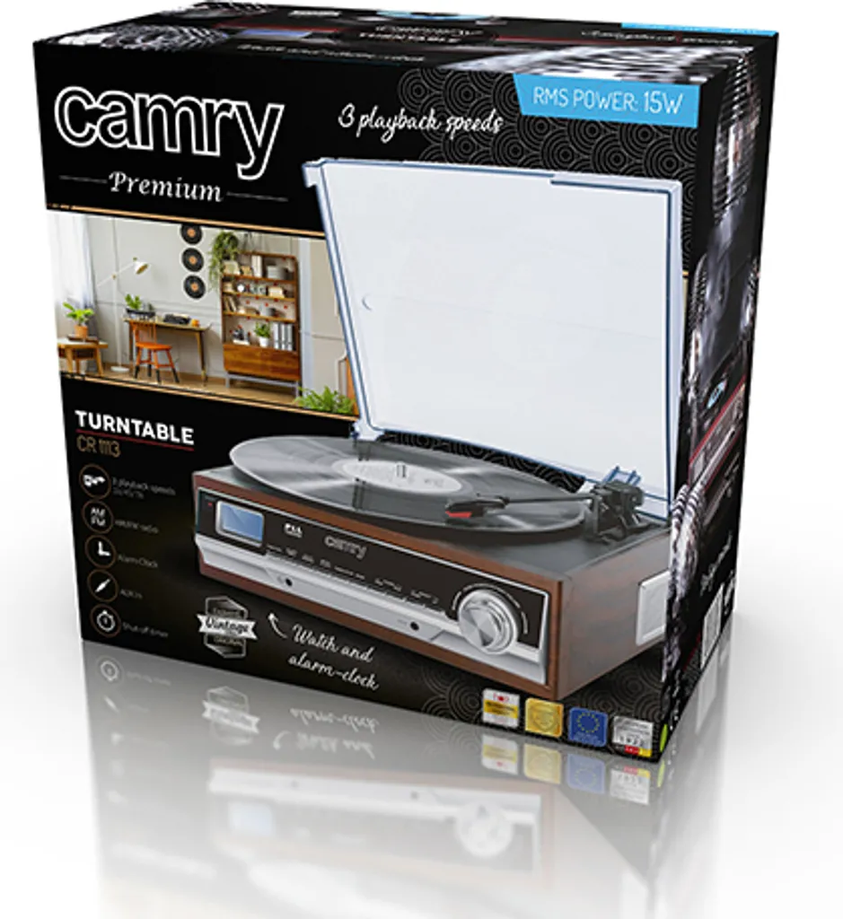 Écoutez tous vos Vinyles sans Risque avec la Platine Camry CR1113 Fiable