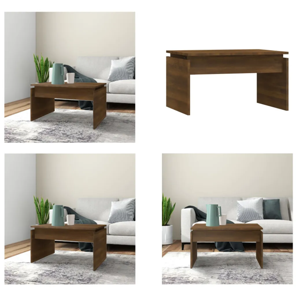 vidaXL Tavolino Rovere Marrone 68x50x38 cm | Arredo Salotto Moderno