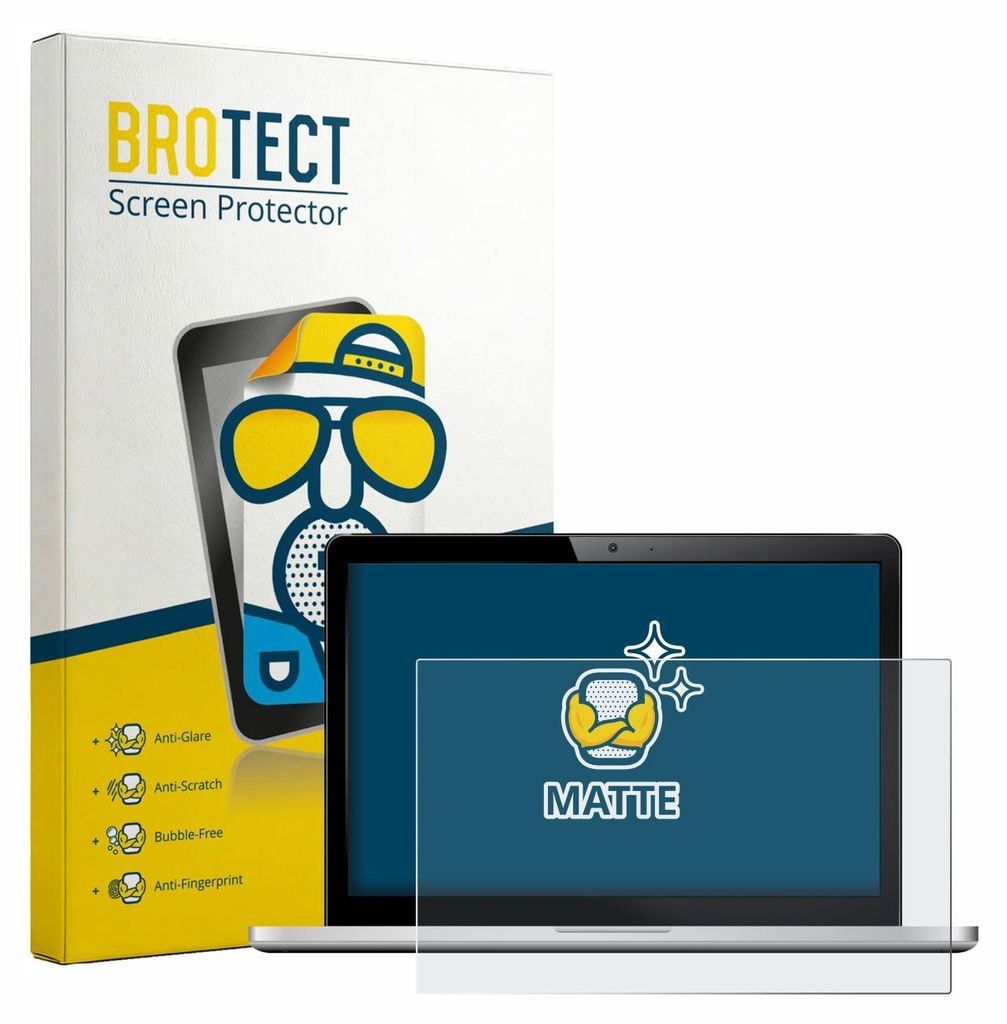 BROTECT Schutzfolie für Notebooks mit 38.9 cm (15.3 Zoll) Displays 329 x 205.6 mm Displayschutz Displayschutzfolie Folie Matt Entspiegelungsfolie