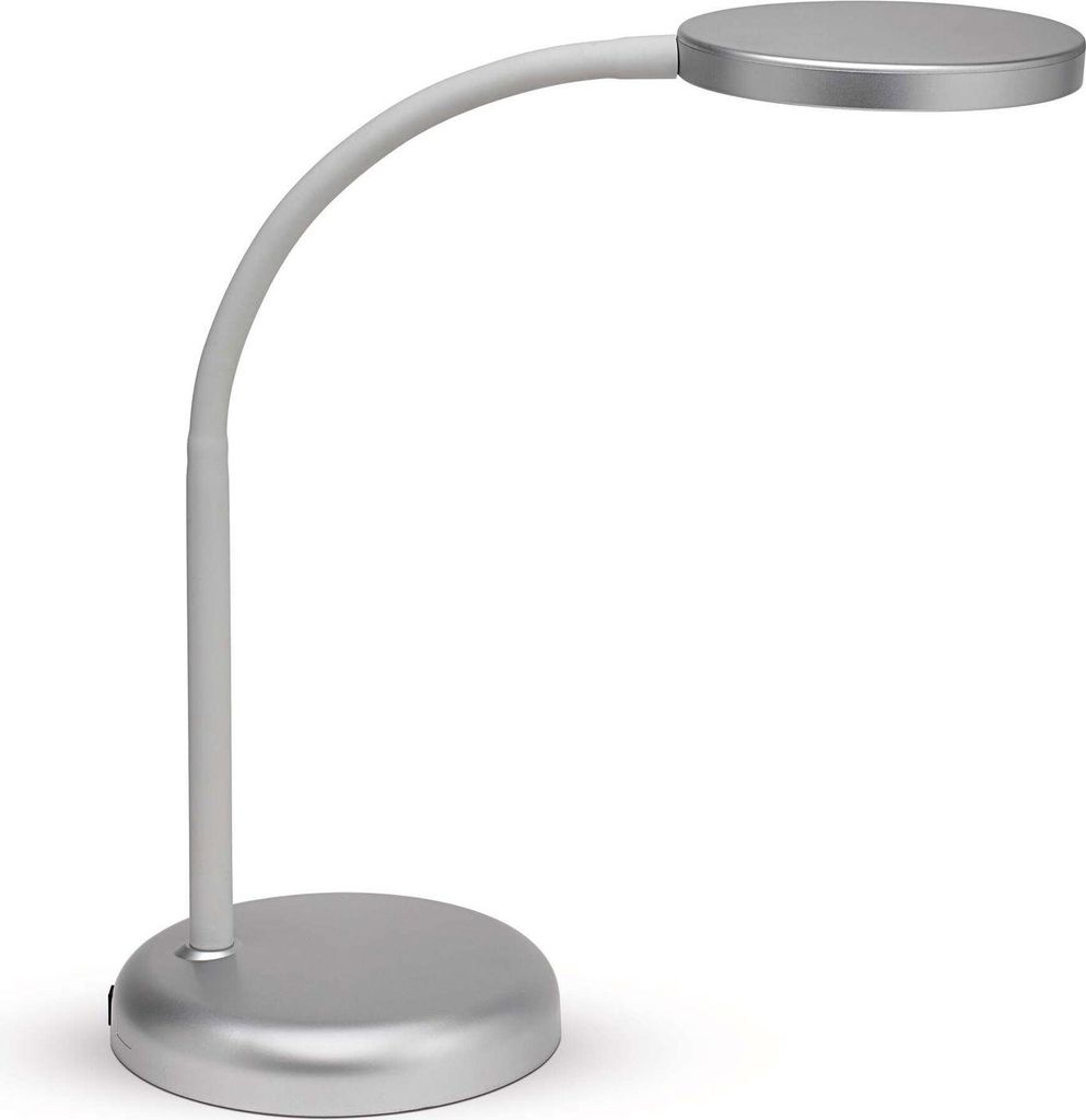 MAUL Tischleuchte MAULjoy LED 3.000 K Standfuß silber Produktbild 