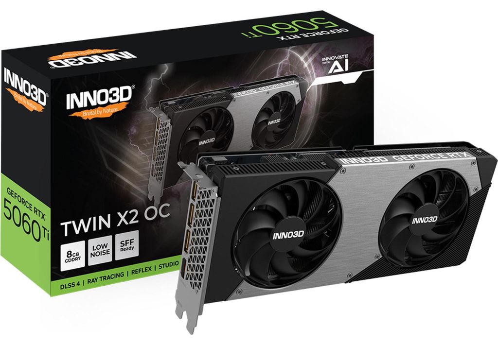 INNO3D GeForce RTX 5060 Ti TWIN X2 OC 8GB, Grafikkarte, (DLSS 4, 3x