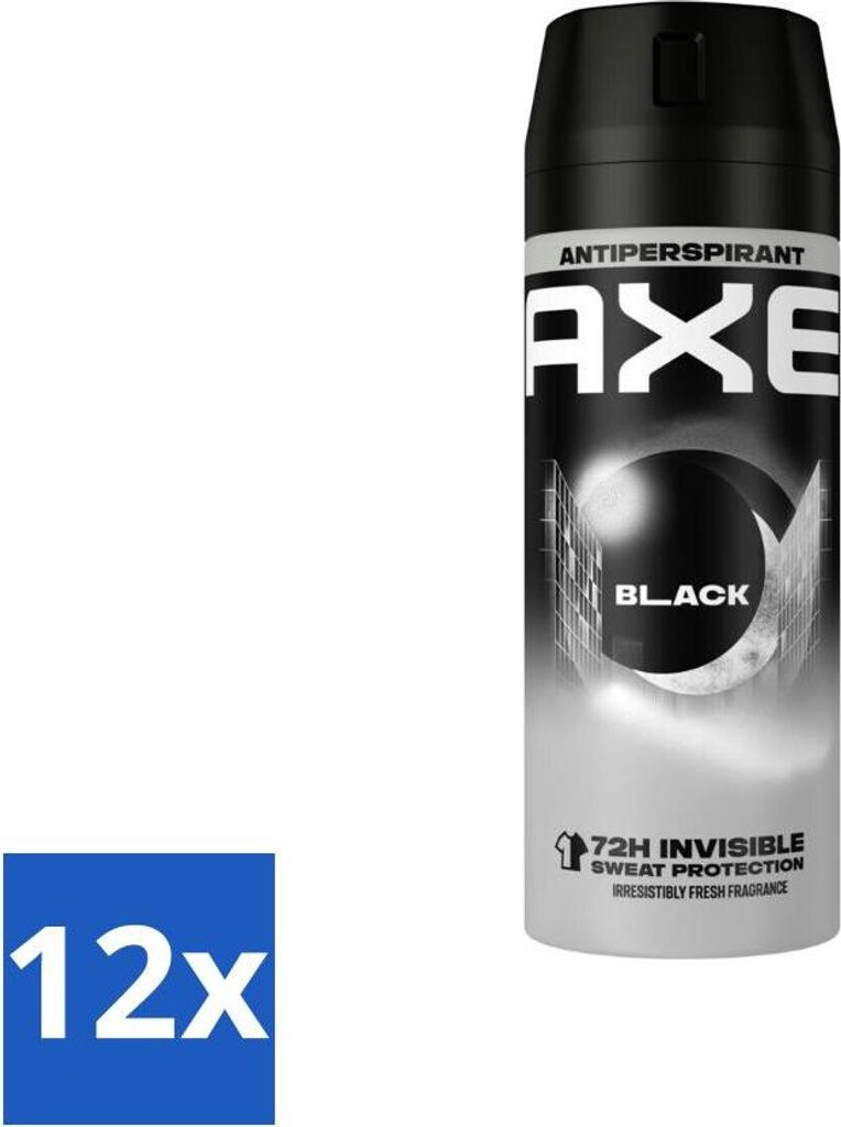 Ax Antitranspirant Spray Noir 150 ml - Pack économique - 12 Image du produit 