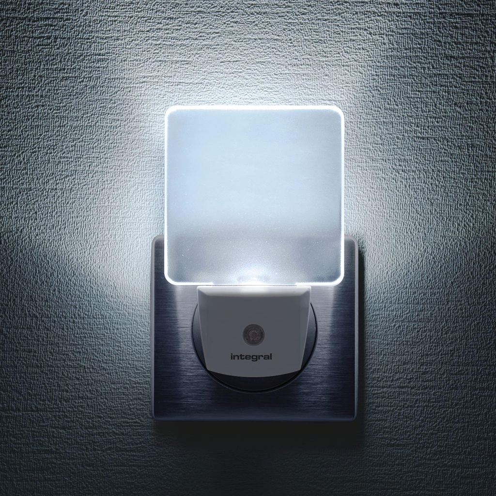 Lampes de nuit LED intégrées, lot de 2, avec prise, Image du produit 