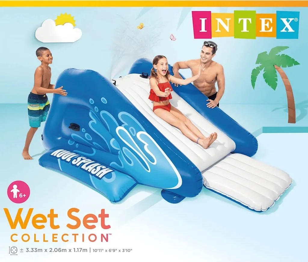 Toboggan aquatique gonflable Intex avec kit de réparation – Azzura Pool