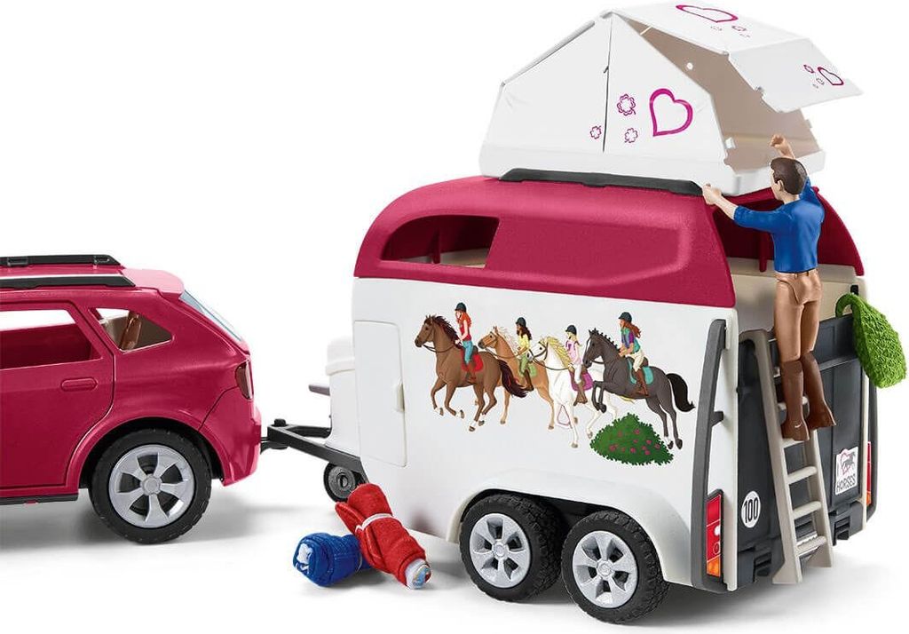 Schleich 42535 Dobrodružné auto s prívesom a koňom Obrázok produktu 9