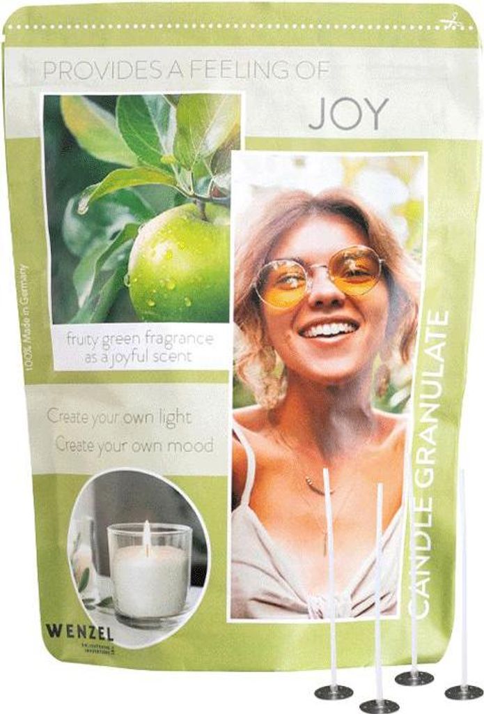 Kerzengranulat mit Duft zum Selbergießen, Joy, WENZEL, Produktbild 