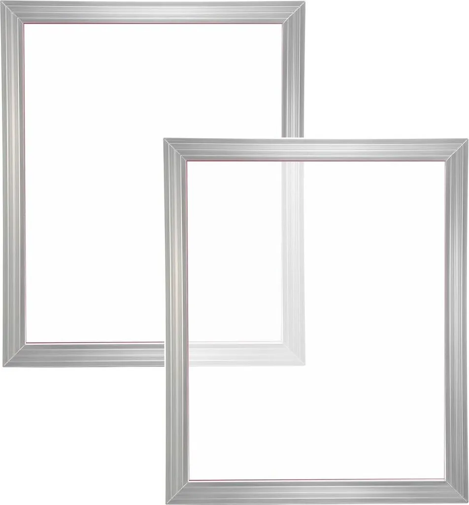 Kit Serigrafia Professionale: 2 Telai Alluminio 20x24" per Stampa T-shirt