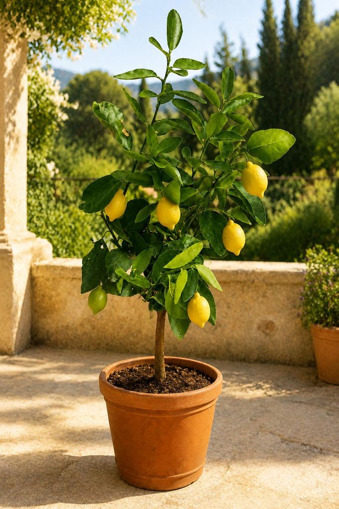 Piantina di limone Eureka, altezza circa 50 cm. Citrus Immagine del prodotto  Immagine generata dall'IA