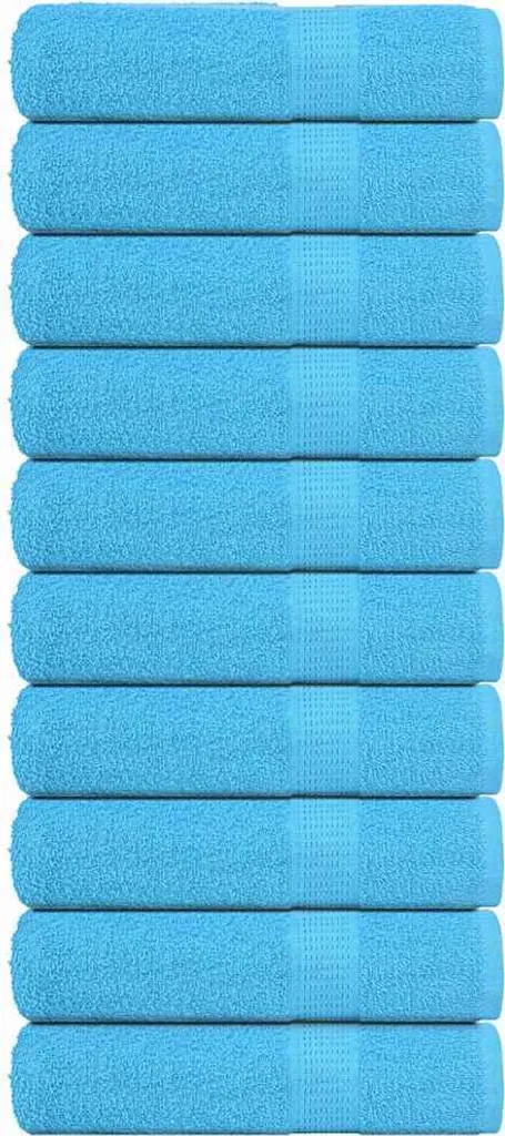 Teli Bagno FROGN 100% Cotone Turchese OEKO-TEX: Set 10 Pz Etici e Morbidi