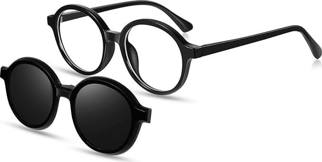 Kinderbrille für den Computer + polarisierende Sonnenblendenaufsatz