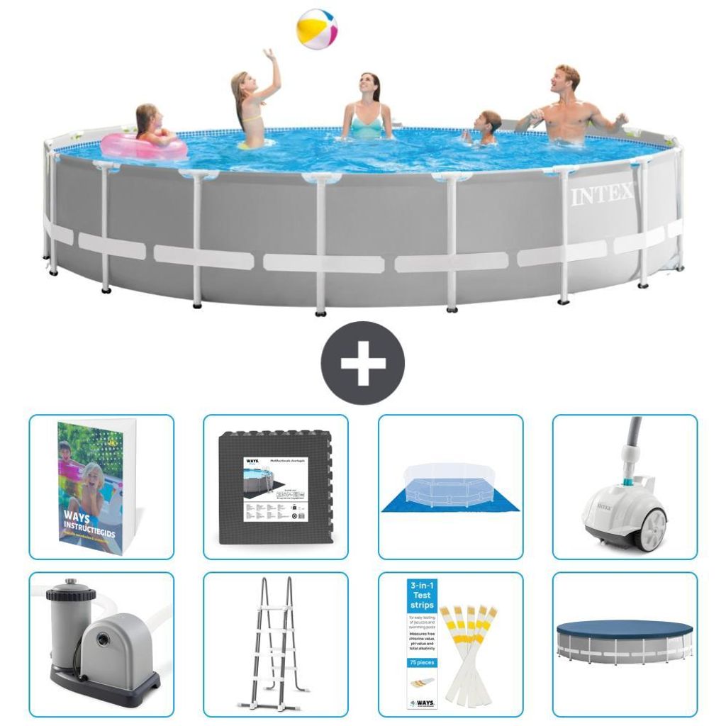 Prism Frame Pool Rund - 549x122 cm - 9-teilig S610